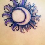 Фото рисунка тату Луна и Солнце 05.11.2018 №036 - tattoo Moon and Sun - tattoo-photo.ru