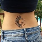 Фото рисунка тату Луна и Солнце 05.11.2018 №040 - tattoo Moon and Sun - tattoo-photo.ru