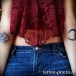 Фото рисунка тату Луна и Солнце 05.11.2018 №050 - tattoo Moon and Sun - tattoo-photo.ru