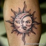Фото рисунка тату Луна и Солнце 05.11.2018 №094 - tattoo Moon and Sun - tattoo-photo.ru