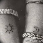 Фото рисунка тату Луна и Солнце 05.11.2018 №103 - tattoo Moon and Sun - tattoo-photo.ru