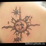 Фото рисунка тату Луна и Солнце 05.11.2018 №105 - tattoo Moon and Sun - tattoo-photo.ru