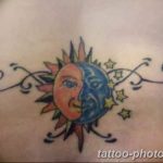 Фото рисунка тату Луна и Солнце 05.11.2018 №109 - tattoo Moon and Sun - tattoo-photo.ru