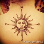 Фото рисунка тату Луна и Солнце 05.11.2018 №118 - tattoo Moon and Sun - tattoo-photo.ru