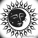 Фото рисунка тату Луна и Солнце 05.11.2018 №121 - tattoo Moon and Sun - tattoo-photo.ru