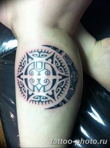 Фото рисунка тату Луна и Солнце 05.11.2018 №125 - tattoo Moon and Sun - tattoo-photo.ru