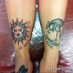 Фото рисунка тату Луна и Солнце 05.11.2018 №128 - tattoo Moon and Sun - tattoo-photo.ru