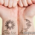 Фото рисунка тату Луна и Солнце 05.11.2018 №129 - tattoo Moon and Sun - tattoo-photo.ru