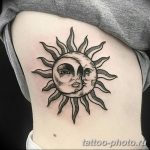 Фото рисунка тату Луна и Солнце 05.11.2018 №137 - tattoo Moon and Sun - tattoo-photo.ru