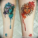 Фото рисунка тату Луна и Солнце 05.11.2018 №141 - tattoo Moon and Sun - tattoo-photo.ru