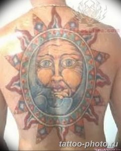 Фото рисунка тату Луна и Солнце 05.11.2018 №147 - tattoo Moon and Sun - tattoo-photo.ru