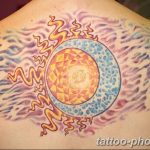 Фото рисунка тату Луна и Солнце 05.11.2018 №154 - tattoo Moon and Sun - tattoo-photo.ru
