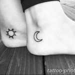 Фото рисунка тату Луна и Солнце 05.11.2018 №180 - tattoo Moon and Sun - tattoo-photo.ru