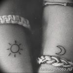 Фото рисунка тату Луна и Солнце 05.11.2018 №201 - tattoo Moon and Sun - tattoo-photo.ru