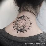 Фото рисунка тату Луна и Солнце 05.11.2018 №211 - tattoo Moon and Sun - tattoo-photo.ru