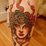 Фото рисунка тату Медуза Горгона 23.11.2018 №004 - tattoo Medusa Gorgo - tattoo-photo.ru