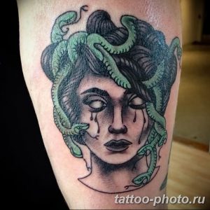 Фото рисунка тату Медуза Горгона 23.11.2018 №009 - tattoo Medusa Gorgo - tattoo-photo.ru