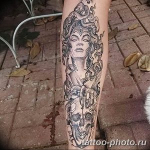 Фото рисунка тату Медуза Горгона 23.11.2018 №017 - tattoo Medusa Gorgo - tattoo-photo.ru