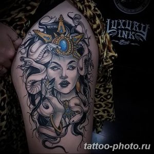 Фото рисунка тату Медуза Горгона 23.11.2018 №018 - tattoo Medusa Gorgo - tattoo-photo.ru