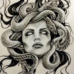 Фото рисунка тату Медуза Горгона 23.11.2018 №030 - tattoo Medusa Gorgo - tattoo-photo.ru