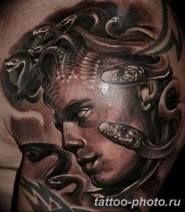 Фото рисунка тату Медуза Горгона 23.11.2018 №032 - tattoo Medusa Gorgo - tattoo-photo.ru