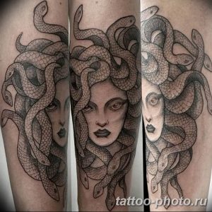 Фото рисунка тату Медуза Горгона 23.11.2018 №041 - tattoo Medusa Gorgo - tattoo-photo.ru