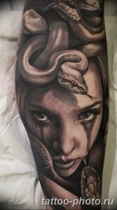 Фото рисунка тату Медуза Горгона 23.11.2018 №048 - tattoo Medusa Gorgo - tattoo-photo.ru