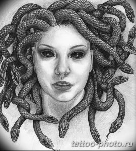 Фото рисунка тату Медуза Горгона 23.11.2018 №049 - tattoo Medusa Gorgo - tattoo-photo.ru