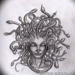 Фото рисунка тату Медуза Горгона 23.11.2018 №053 - tattoo Medusa Gorgo - tattoo-photo.ru