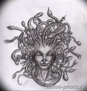 Фото рисунка тату Медуза Горгона 23.11.2018 №053 - tattoo Medusa Gorgo - tattoo-photo.ru