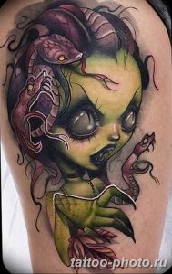 Фото рисунка тату Медуза Горгона 23.11.2018 №067 - tattoo Medusa Gorgo - tattoo-photo.ru