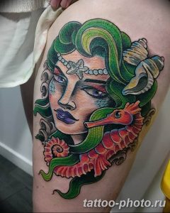 Фото рисунка тату Медуза Горгона 23.11.2018 №078 - tattoo Medusa Gorgo - tattoo-photo.ru