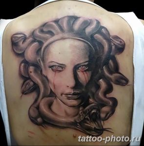 Фото рисунка тату Медуза Горгона 23.11.2018 №089 - tattoo Medusa Gorgo - tattoo-photo.ru