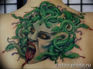 Фото рисунка тату Медуза Горгона 23.11.2018 №099 - tattoo Medusa Gorgo - tattoo-photo.ru