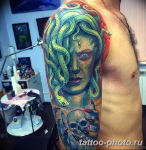 Фото рисунка тату Медуза Горгона 23.11.2018 №106 - tattoo Medusa Gorgo - tattoo-photo.ru