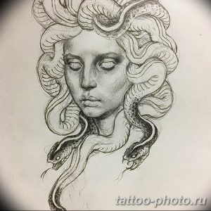 Фото рисунка тату Медуза Горгона 23.11.2018 №108 - tattoo Medusa Gorgo - tattoo-photo.ru