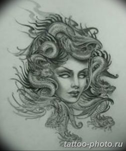 Фото рисунка тату Медуза Горгона 23.11.2018 №123 - tattoo Medusa Gorgo - tattoo-photo.ru