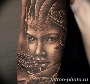 Фото рисунка тату Медуза Горгона 23.11.2018 №140 - tattoo Medusa Gorgo - tattoo-photo.ru