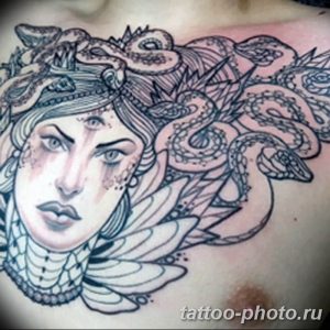 Фото рисунка тату Медуза Горгона 23.11.2018 №142 - tattoo Medusa Gorgo - tattoo-photo.ru