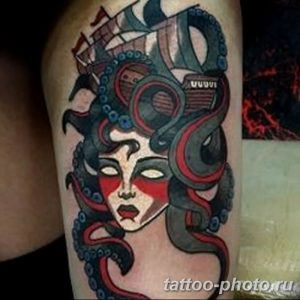 Фото рисунка тату Медуза Горгона 23.11.2018 №146 - tattoo Medusa Gorgo - tattoo-photo.ru