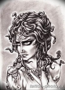 Фото рисунка тату Медуза Горгона 23.11.2018 №158 - tattoo Medusa Gorgo - tattoo-photo.ru