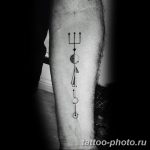 Фото рисунка тату Трезубец 07.11.2018 №009 - photo tattoo Trident - tattoo-photo.ru