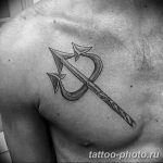 Фото рисунка тату Трезубец 07.11.2018 №010 - photo tattoo Trident - tattoo-photo.ru