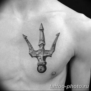 Фото рисунка тату Трезубец 07.11.2018 №015 - photo tattoo Trident - tattoo-photo.ru