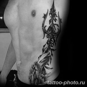 Фото рисунка тату Трезубец 07.11.2018 №024 - photo tattoo Trident - tattoo-photo.ru