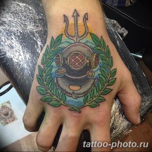 Фото рисунка тату Трезубец 07.11.2018 №033 - photo tattoo Trident - tattoo-photo.ru