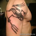 Фото рисунка тату Трезубец 07.11.2018 №036 - photo tattoo Trident - tattoo-photo.ru