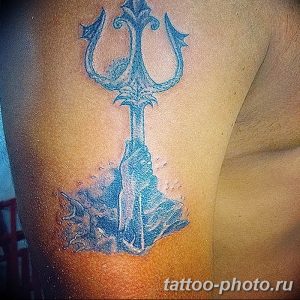 Фото рисунка тату Трезубец 07.11.2018 №076 - photo tattoo Trident - tattoo-photo.ru