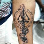 simple trident tattoo design Trishul mantra rudraksha Shiva Them