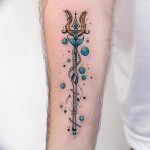 Фото рисунка тату Трезубец 07.11.2018 №101 - photo tattoo Trident - tattoo-photo.ru